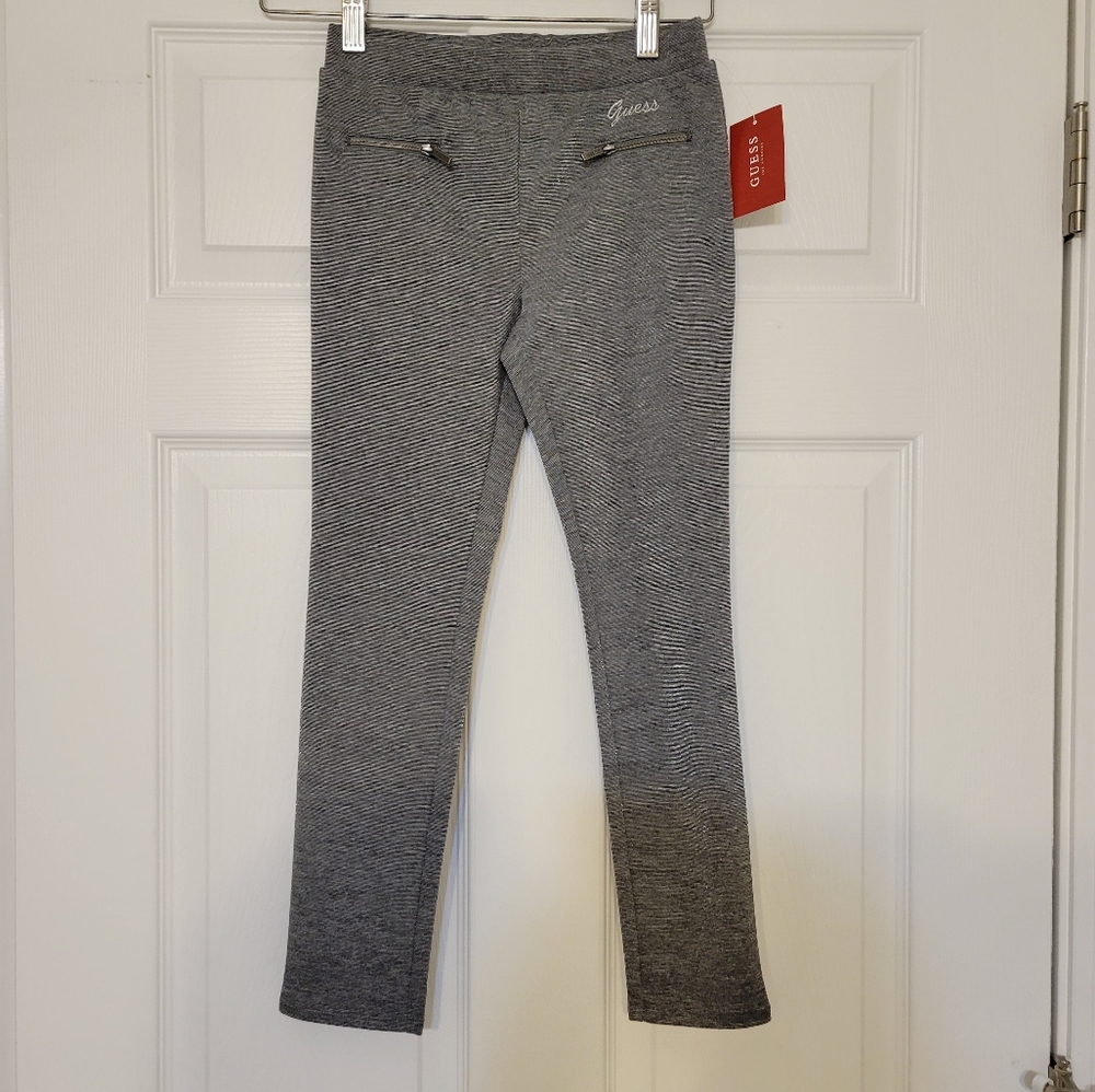 NWT Guess Charcoal Ponte Girls Pants Size 7